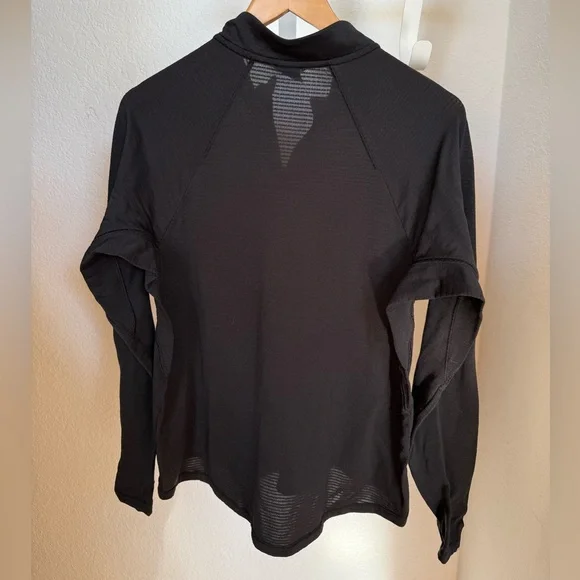 REI Co Op Polartec Black Half-Zip Pullover Base Layer Long Sleeve Zip Pocket XL - Picture 4 of 10